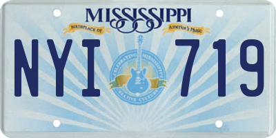 MS license plate NYI719