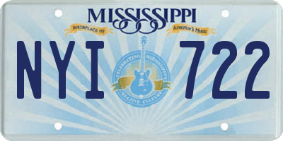 MS license plate NYI722