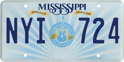 MS license plate NYI724