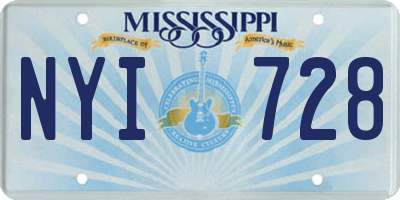 MS license plate NYI728