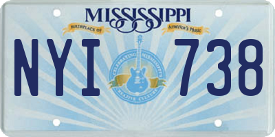 MS license plate NYI738