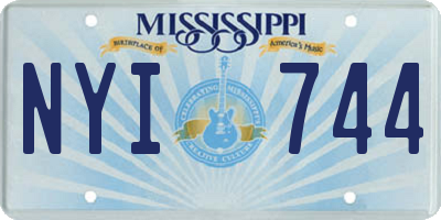 MS license plate NYI744