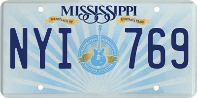 MS license plate NYI769