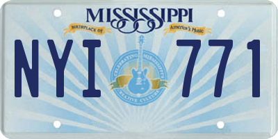 MS license plate NYI771