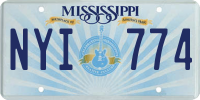 MS license plate NYI774