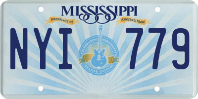 MS license plate NYI779