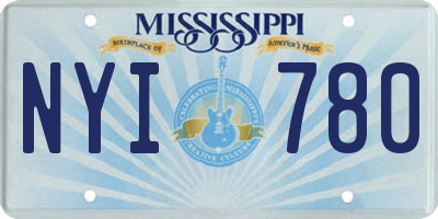 MS license plate NYI780