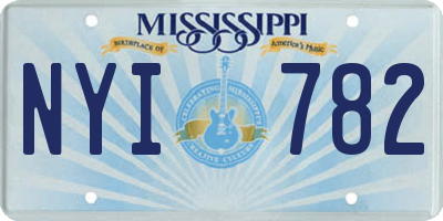 MS license plate NYI782