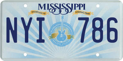MS license plate NYI786