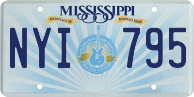 MS license plate NYI795