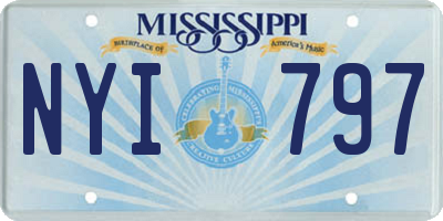 MS license plate NYI797