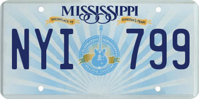 MS license plate NYI799