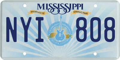 MS license plate NYI808