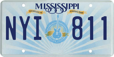 MS license plate NYI811