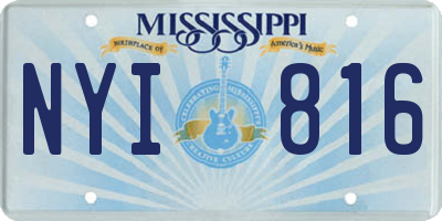 MS license plate NYI816