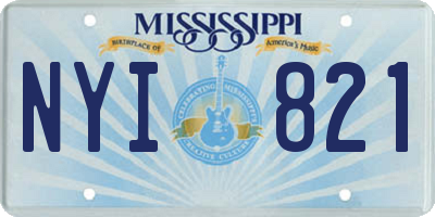 MS license plate NYI821