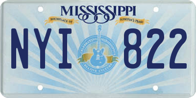 MS license plate NYI822