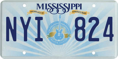 MS license plate NYI824