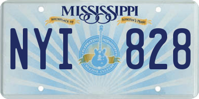 MS license plate NYI828