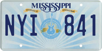 MS license plate NYI841