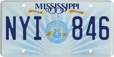 MS license plate NYI846