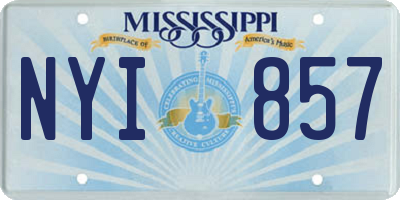 MS license plate NYI857