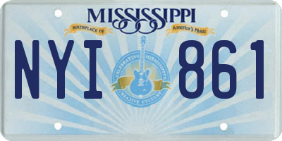 MS license plate NYI861