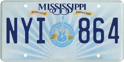 MS license plate NYI864