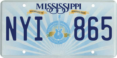 MS license plate NYI865