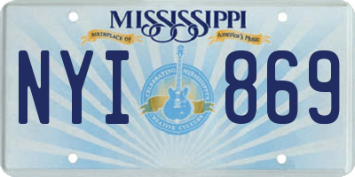 MS license plate NYI869