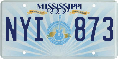 MS license plate NYI873