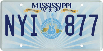 MS license plate NYI877