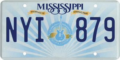 MS license plate NYI879
