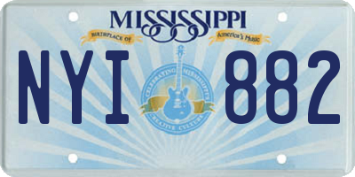 MS license plate NYI882