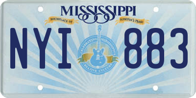 MS license plate NYI883