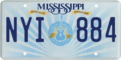MS license plate NYI884