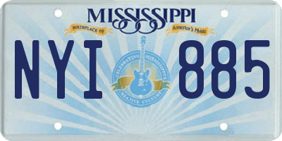 MS license plate NYI885