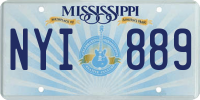 MS license plate NYI889