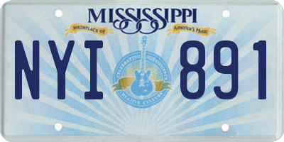 MS license plate NYI891