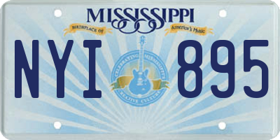 MS license plate NYI895