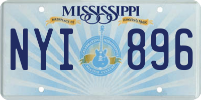MS license plate NYI896