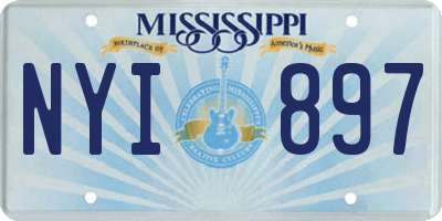 MS license plate NYI897