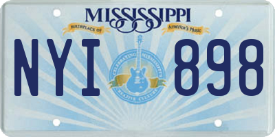 MS license plate NYI898