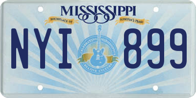 MS license plate NYI899
