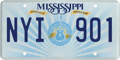 MS license plate NYI901