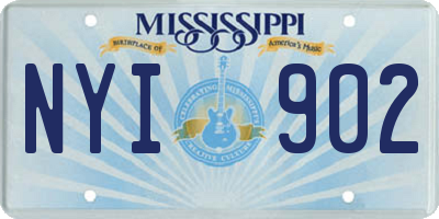 MS license plate NYI902