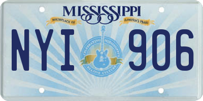 MS license plate NYI906