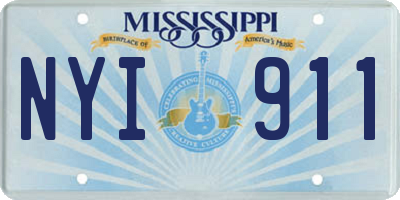 MS license plate NYI911