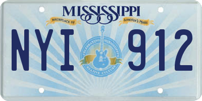 MS license plate NYI912