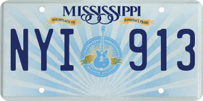 MS license plate NYI913
